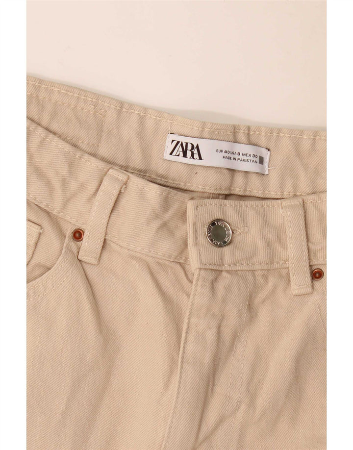 Jeans affusolati da donna Zara EU 40 medio W30 L27 Beige