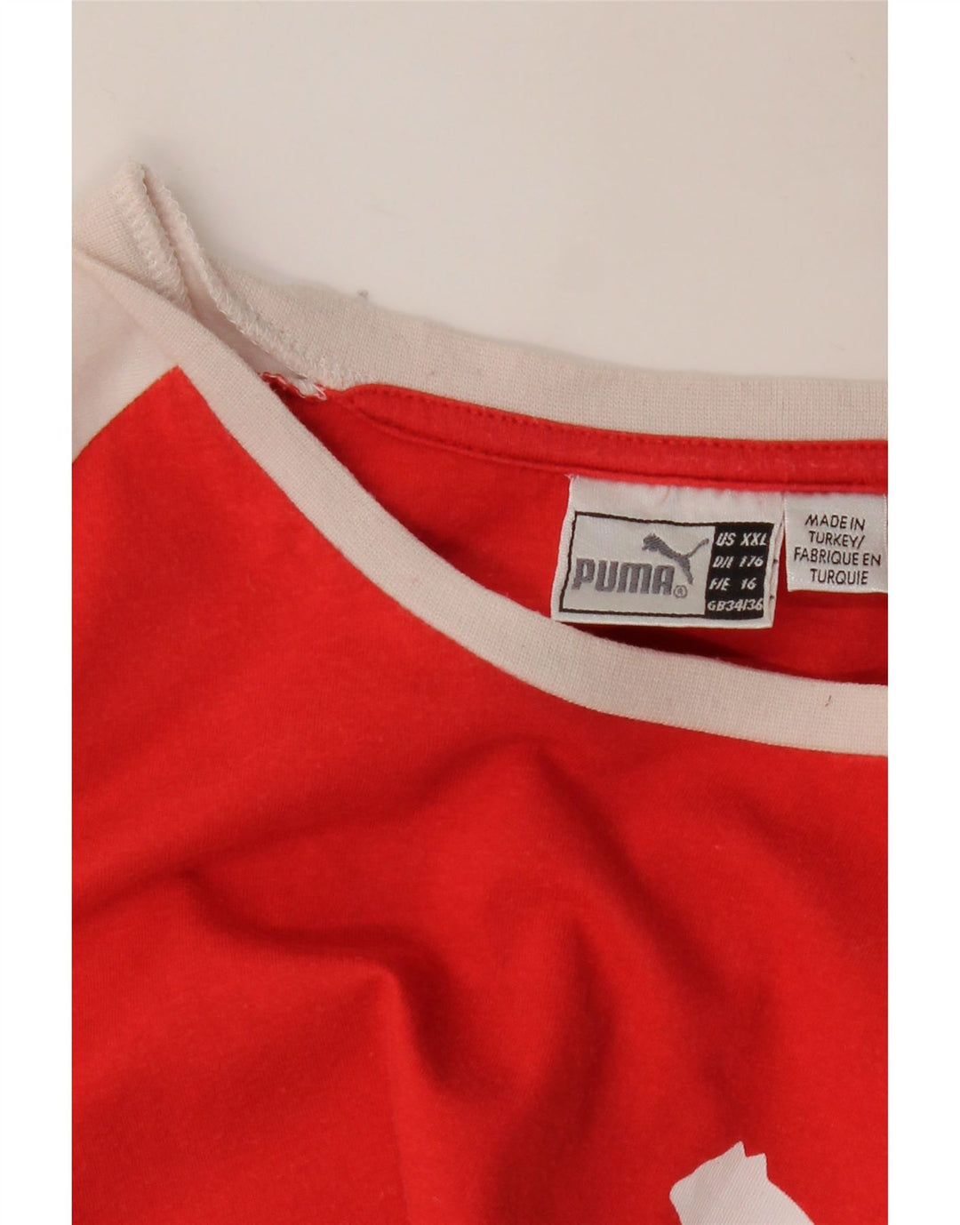 T-shirt grafica PUMA da ragazzo, 15-16 anni, color block rosso