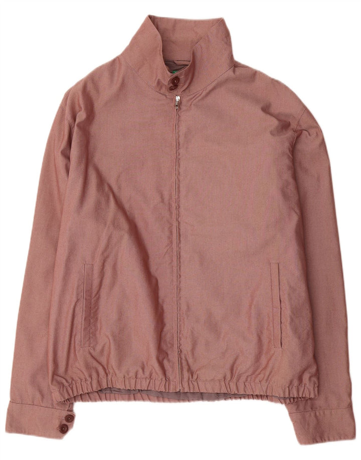 Giubbotto bomber da uomo Benetton UK 42 XL cotone marrone