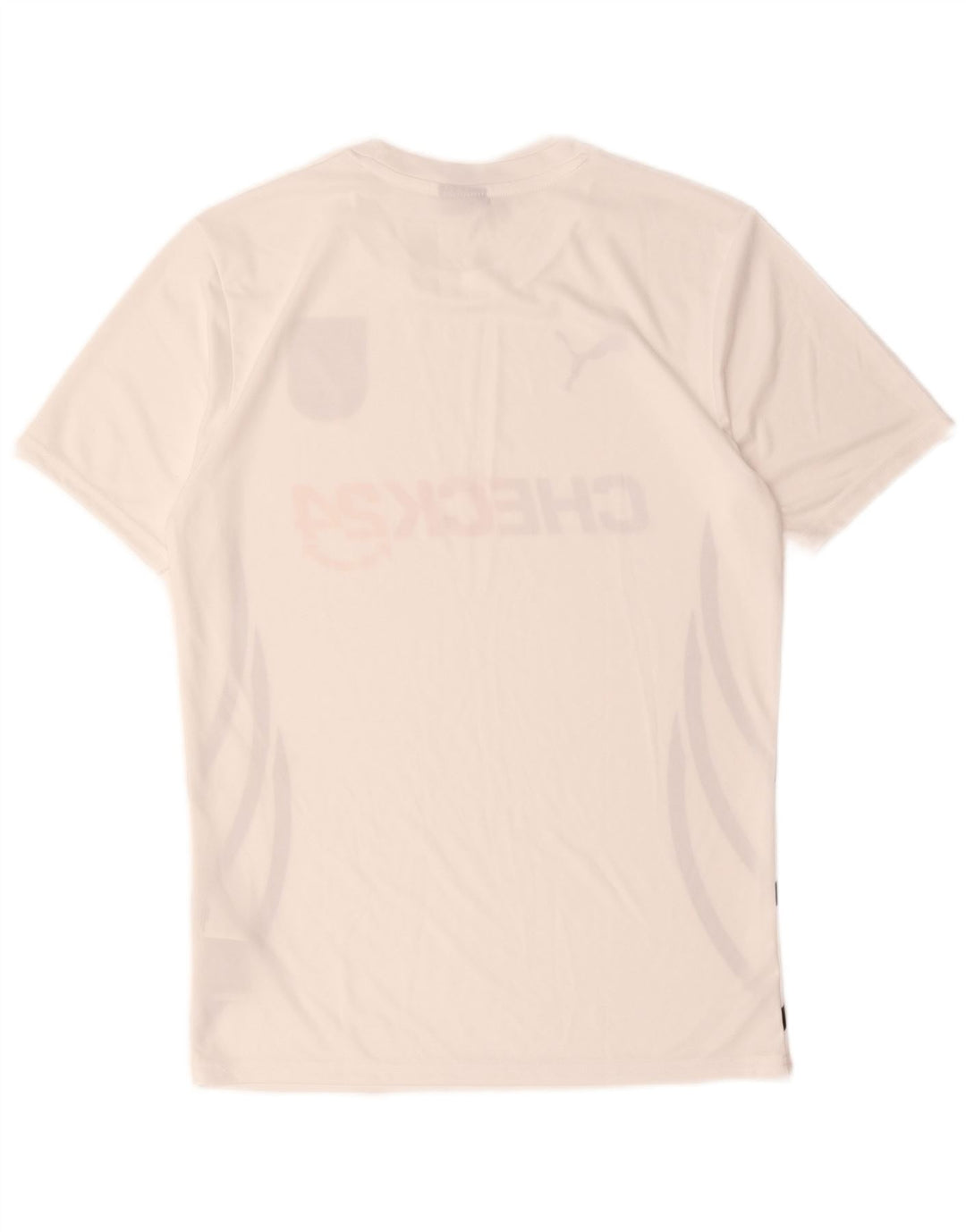 T-shirt grafica da uomo Puma Deutshland Top piccola in poliestere bianco