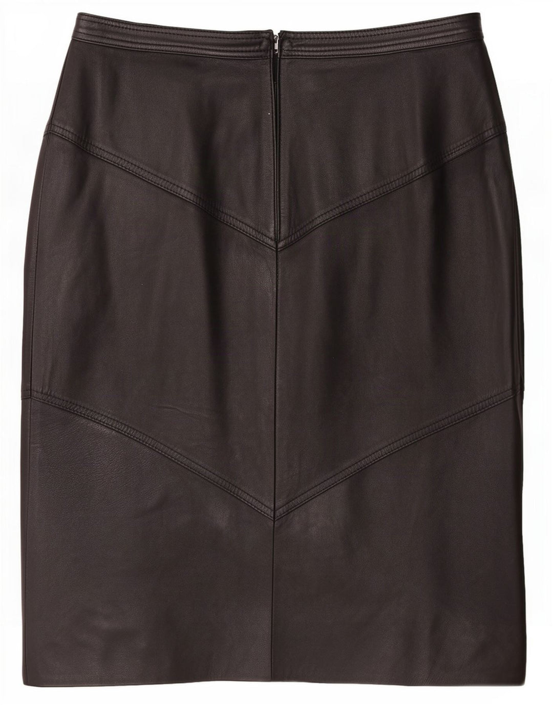 Gonna in pelle da donna La Cordee media W30 nera