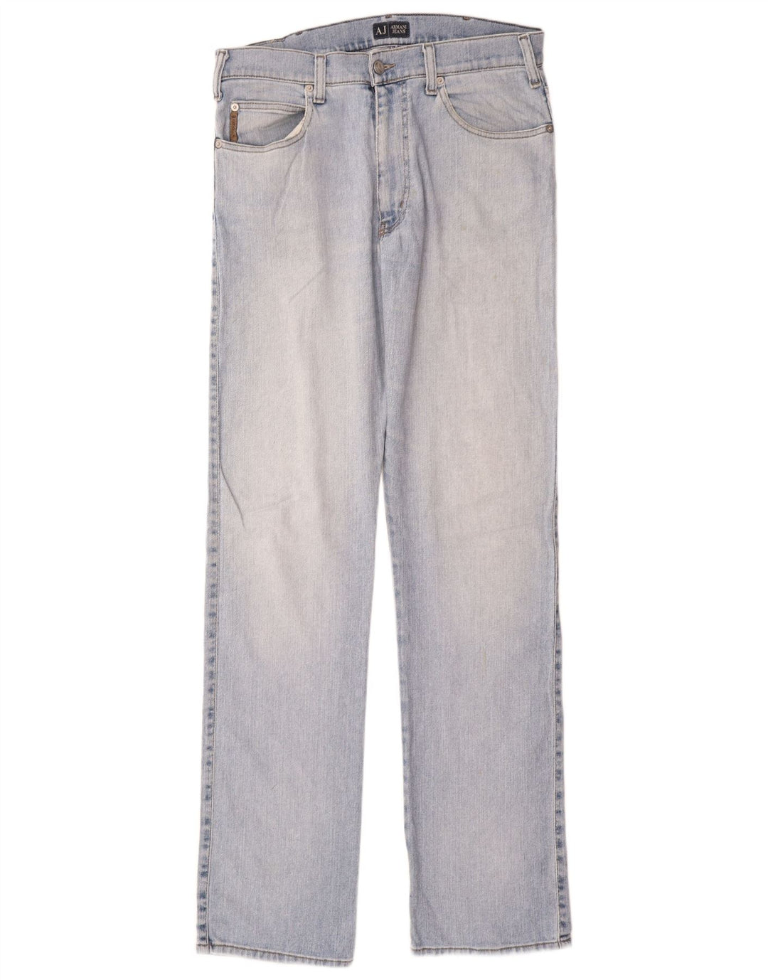 Jeans dritti da donna Armani W34 L35 Blu