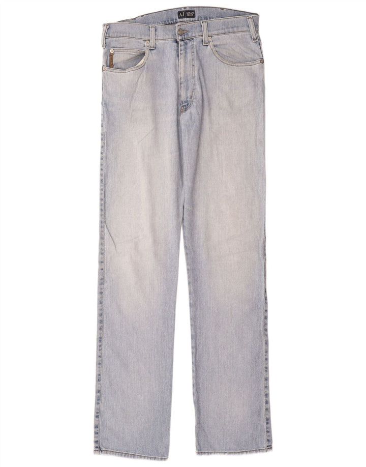 Jeans dritti da donna Armani W34 L35 Blu