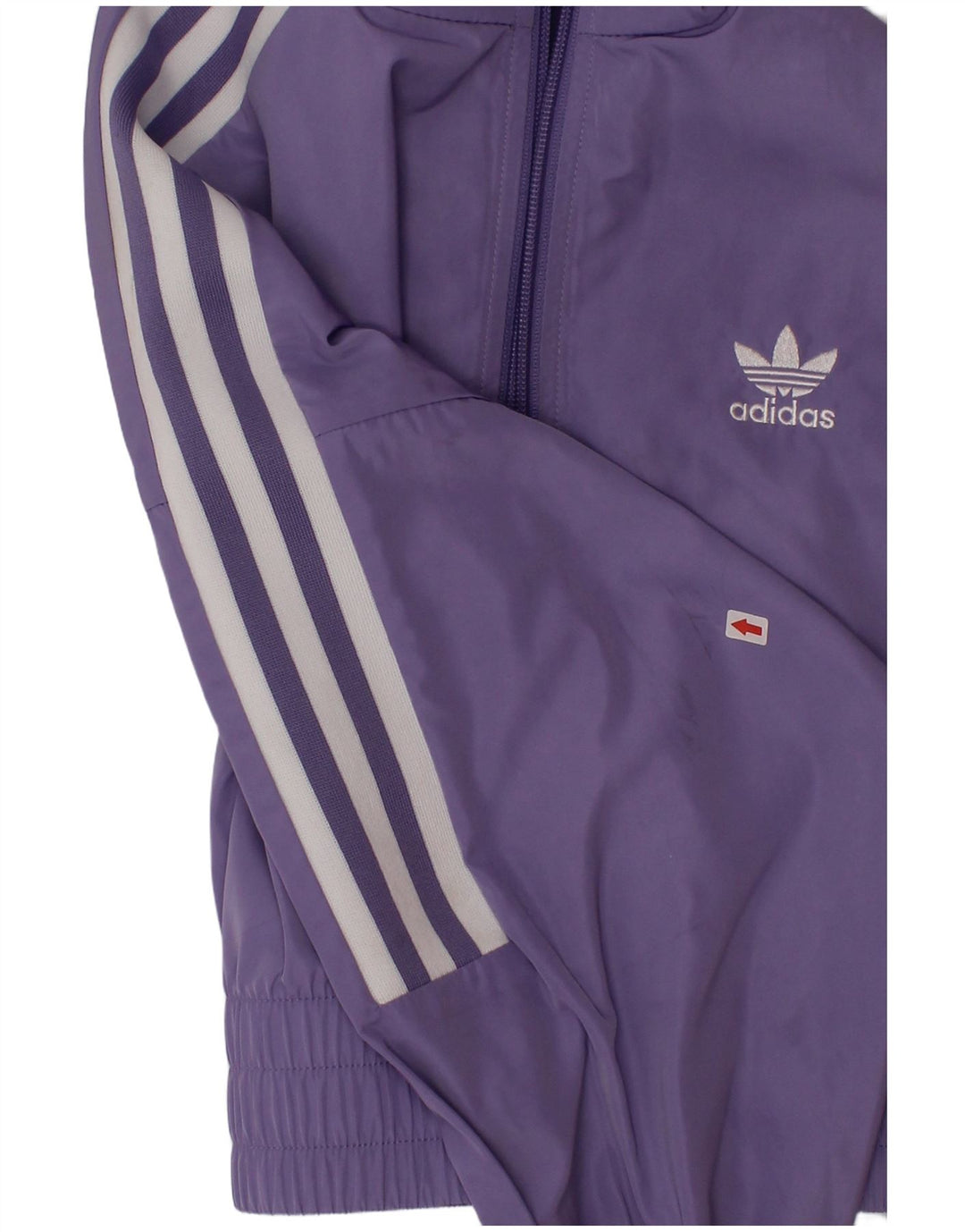 Giacca Top della tuta da ragazza Adidas 7-8 anni in poliestere viola