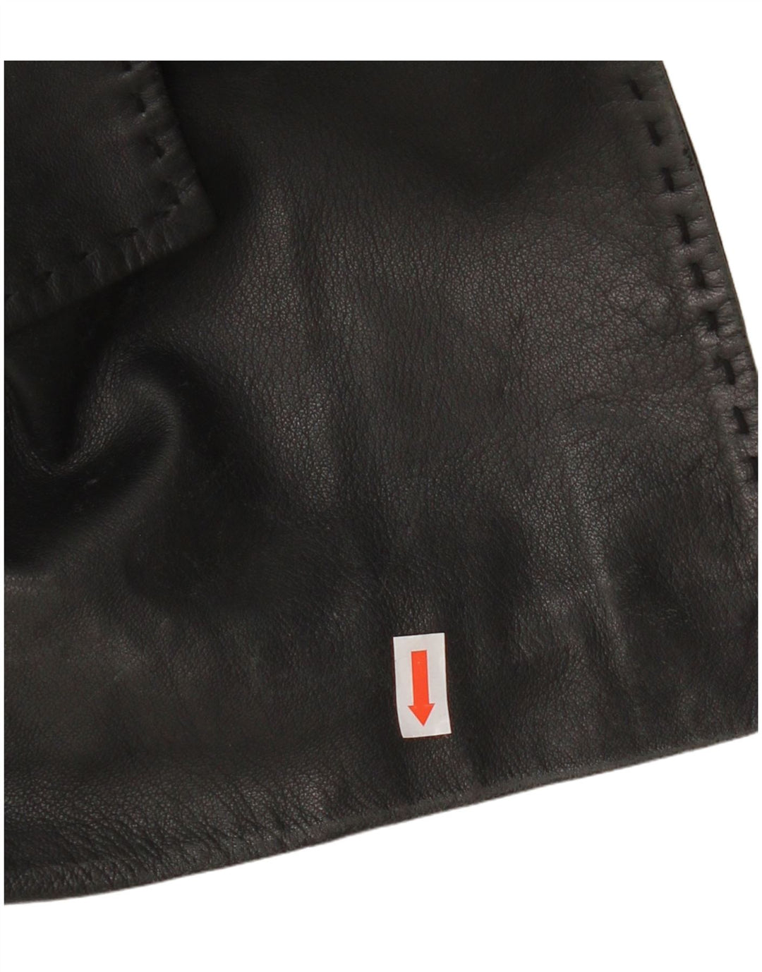 Giacca blazer in pelle da donna vintage a 1 bottone UK 12 pelle nera media