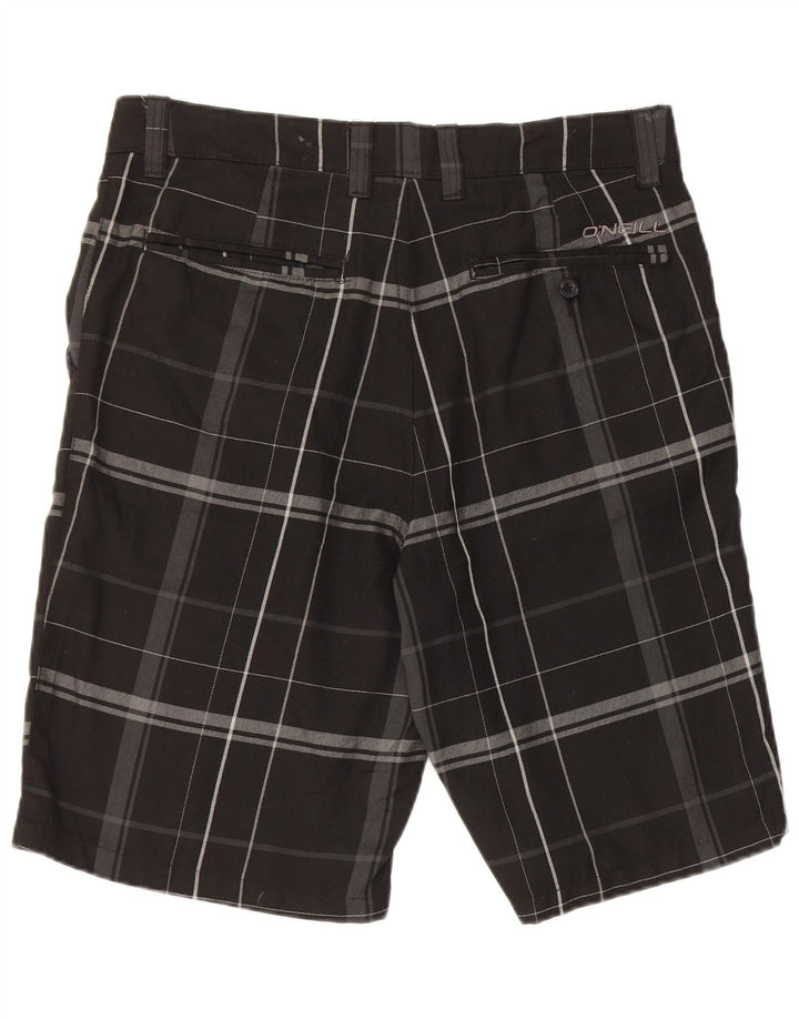 Pantaloncini chino da donna O'Neill W32 poliestere medio nero a quadri