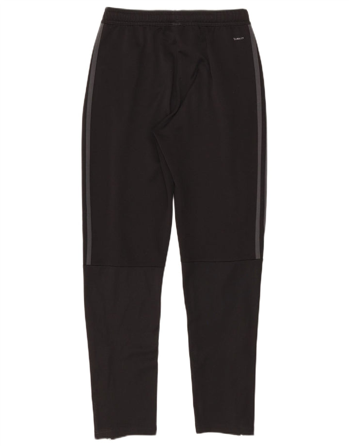 Pantaloni della tuta Adidas Climalite da ragazzo 13-14 anni in poliestere nero