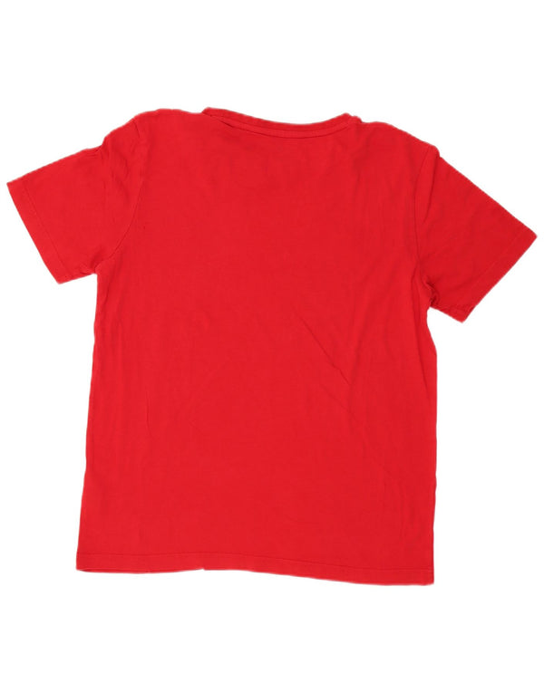 T-shirt grafica da uomo Puma Top in cotone rosso medio