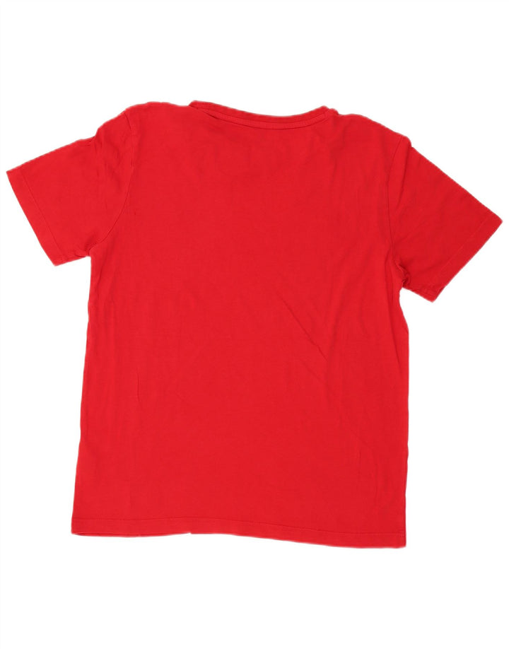 T-shirt grafica da uomo Puma Top in cotone rosso medio