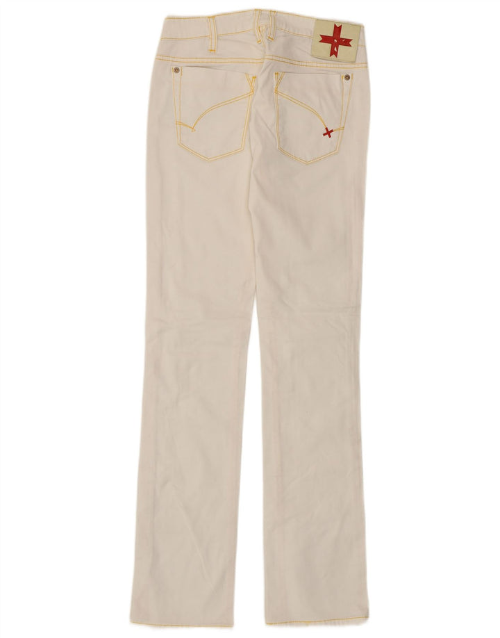 Jeans dritti da donna Zu Elements W24 L32 cotone bianco