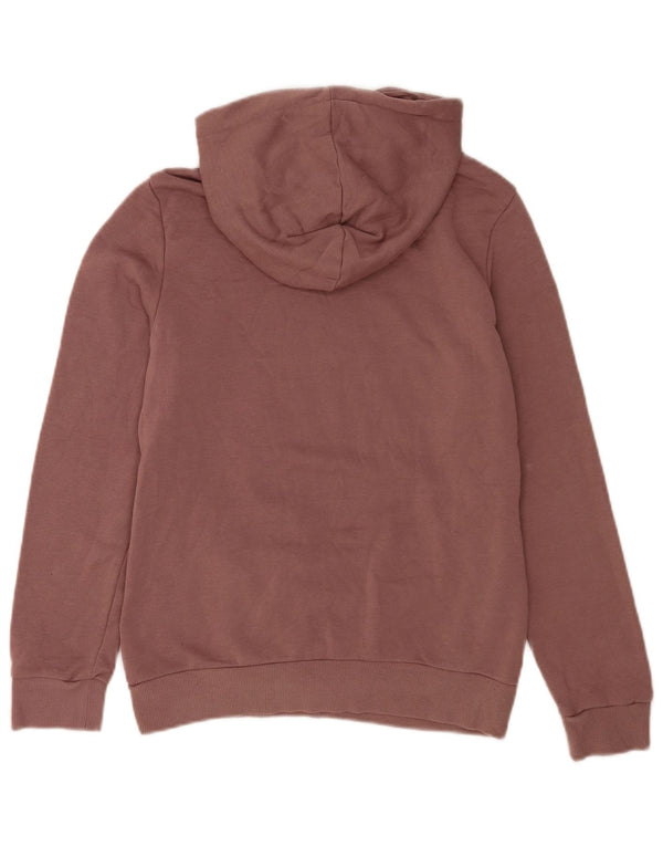 Felpa con cappuccio grafica da donna Adidas UK 10 piccola in cotone viola