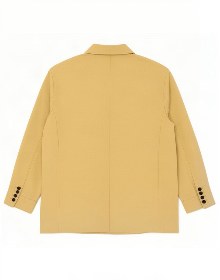 Giacca blazer a 2 bottoni da donna Zara UK 16 grande Lyocell nero