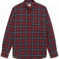 Jack & Jones Camicia in flanella da uomo di cotone a quadri marrone medio