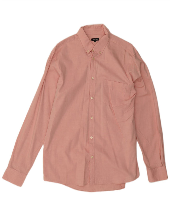 Camicia da uomo Jaeger in cotone rosa medio