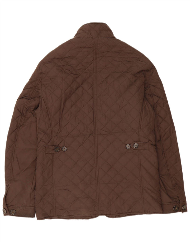 Giacca trapuntata da uomo Marks & Spencer UK 36 Small Marrone Poliestere