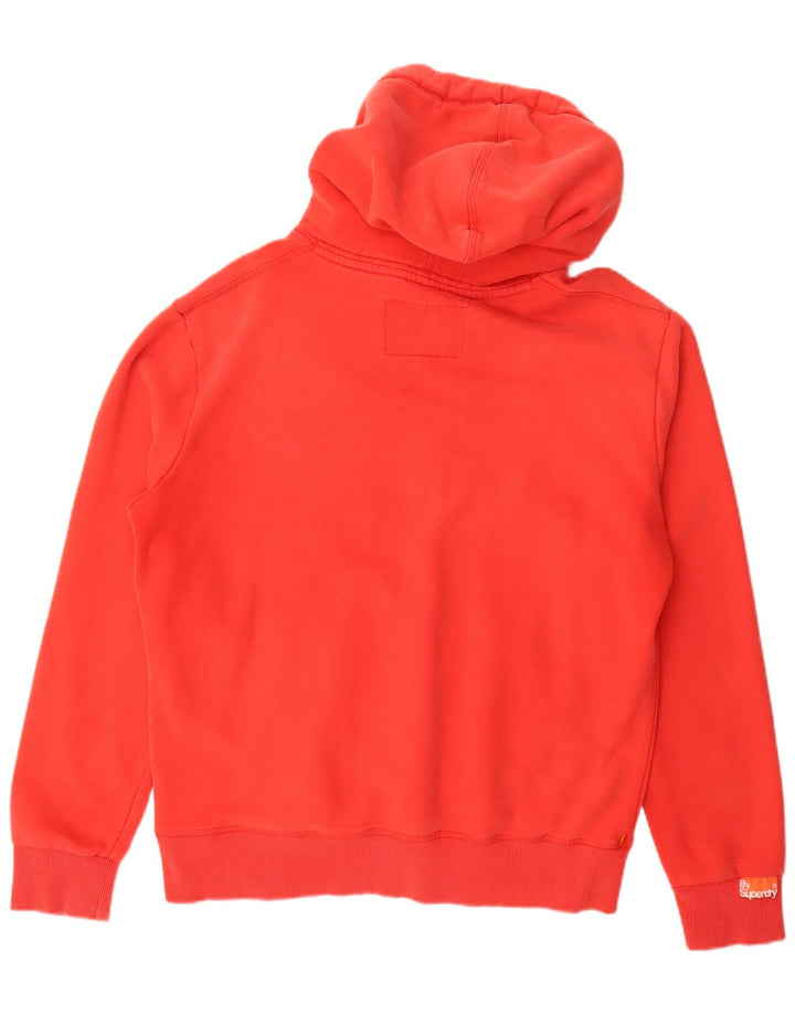 Maglione con cappuccio grafico da uomo SUPERDRY XL in cotone rosso