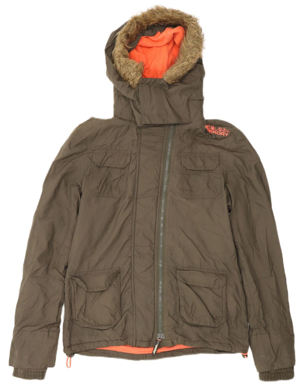 Giacca a vento con cappuccio da uomo Superdry The Windcheater UK 36 Small Khaki