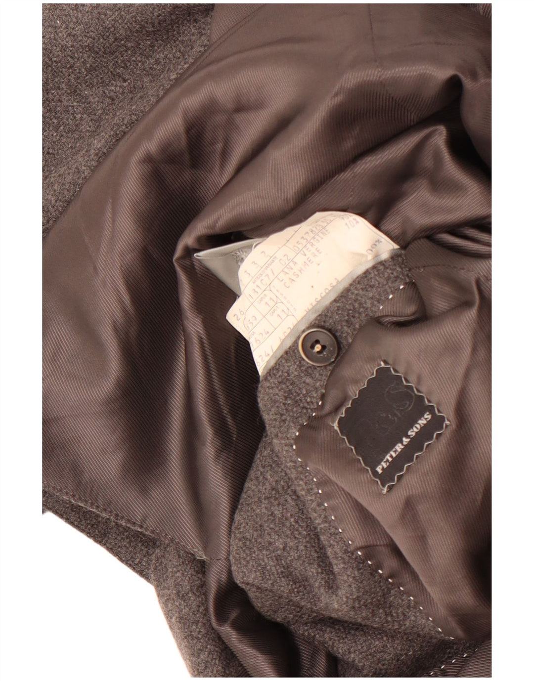 Giacca blazer da uomo a 3 bottoni Peter & Sons IT 50 Large in lana grigia