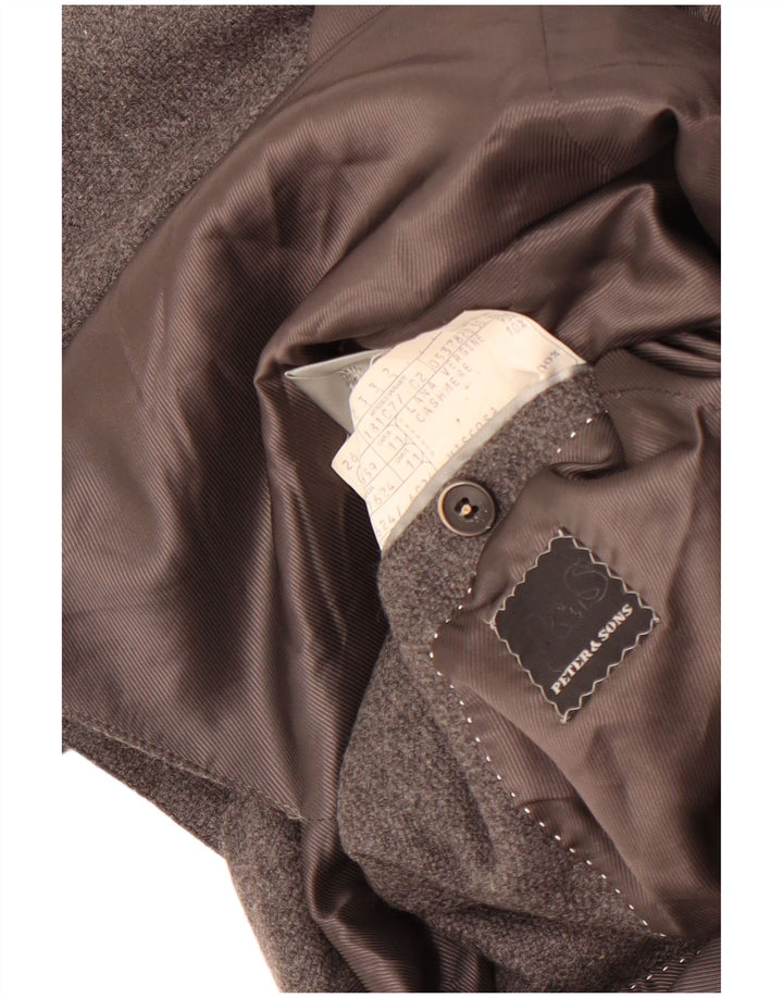 Giacca blazer da uomo a 3 bottoni Peter & Sons IT 50 Large in lana grigia