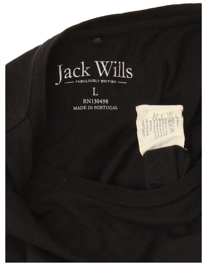 T-shirt da uomo Jack Wills Top grande in cotone nero