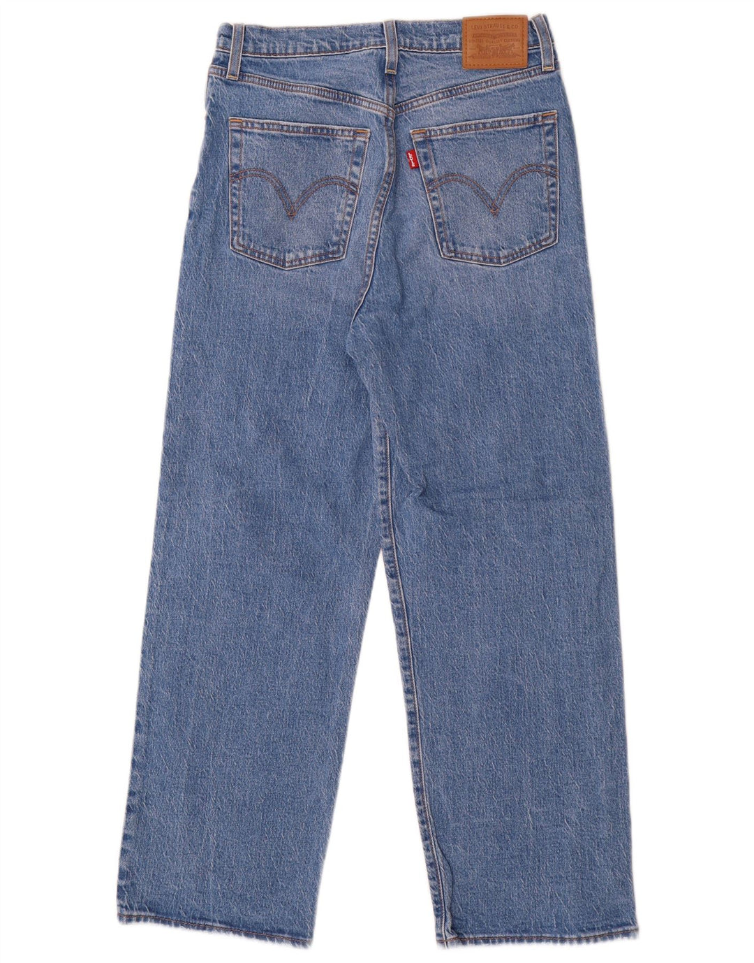 Jeans dritti Ribcage da donna Levi's W28 L27 cotone blu