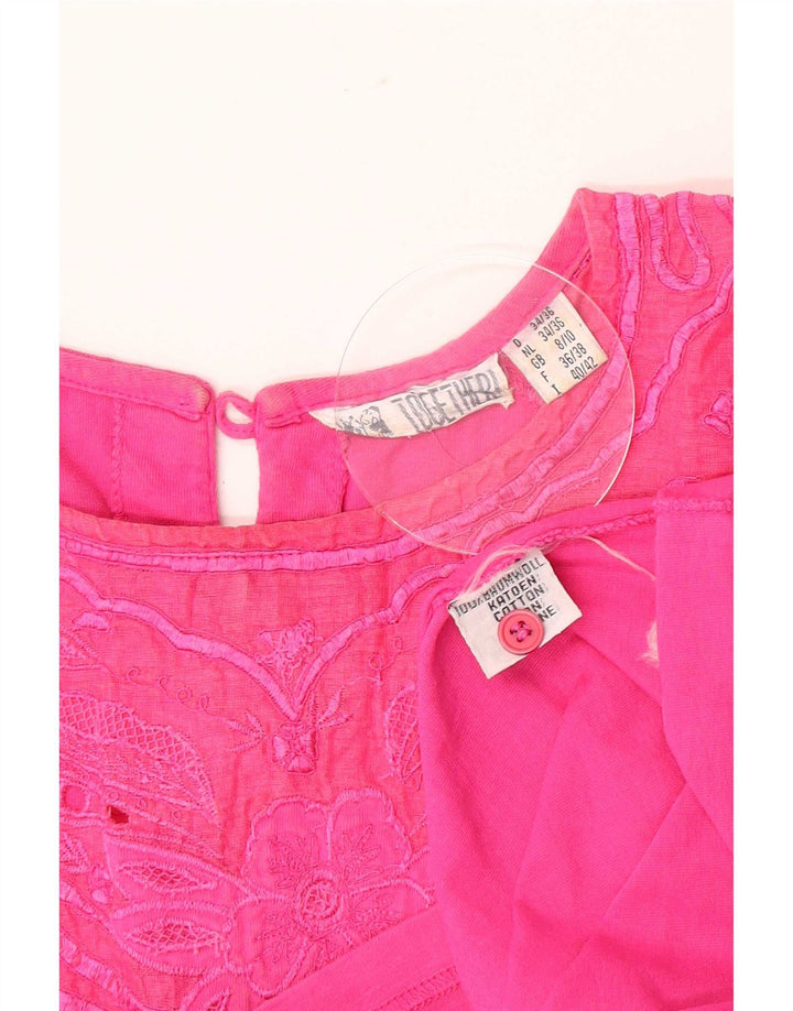 Camicetta da donna Together Top UK 8/10 piccolo cotone rosa