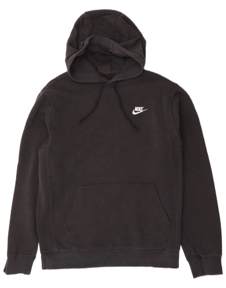 Felpa con cappuccio da uomo Nike Small in cotone nero