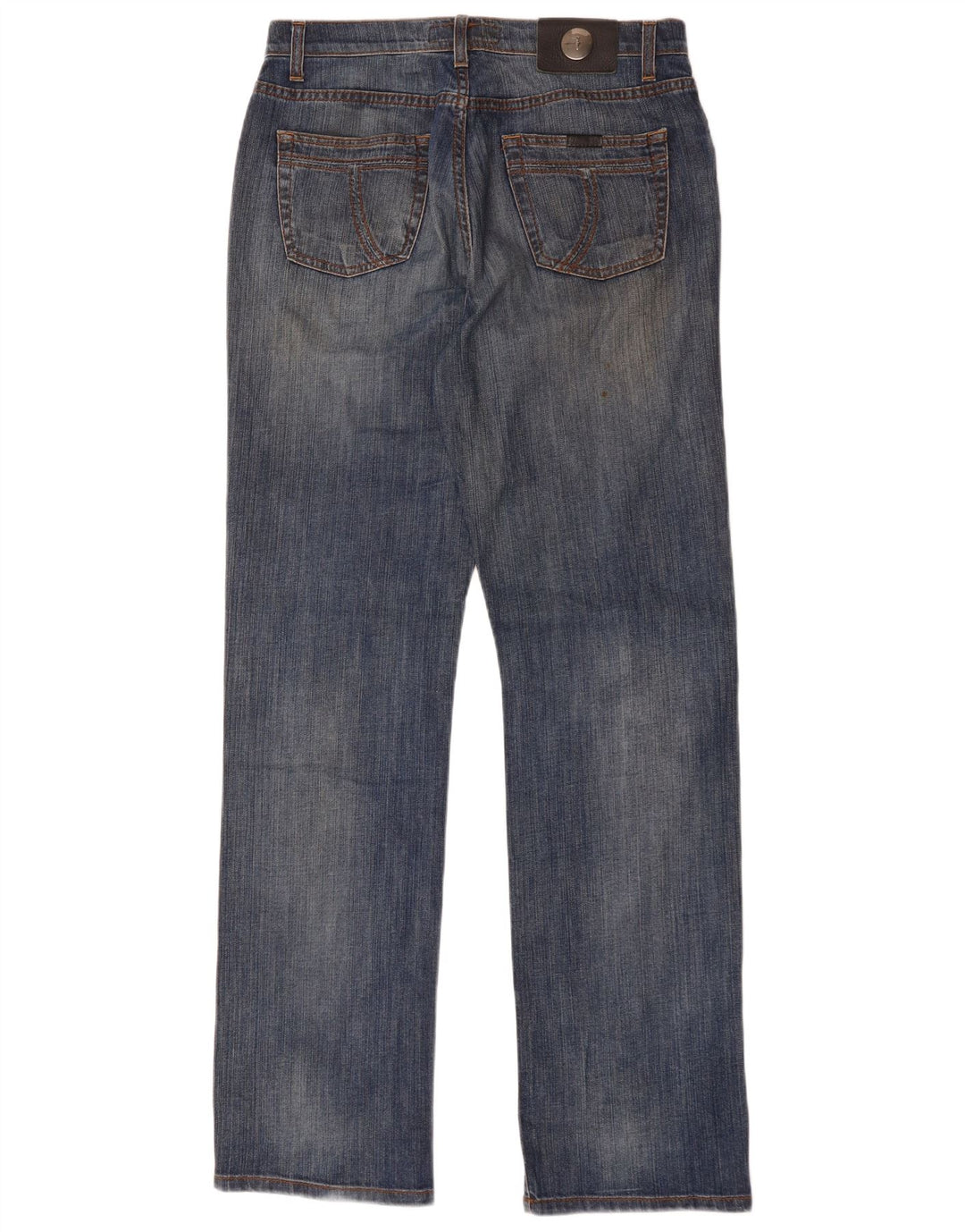 Jeans Straight Uomo Trussardi W32 L34 Blu Cotone
