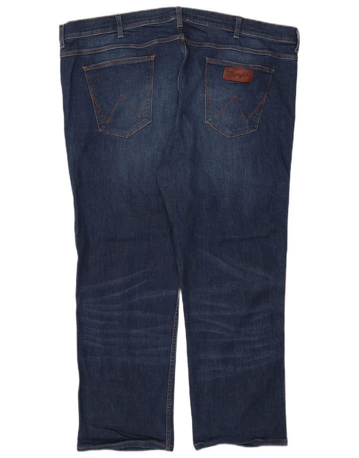 Jeans dritti da uomo Wrangler W47 L28 Blu Navy