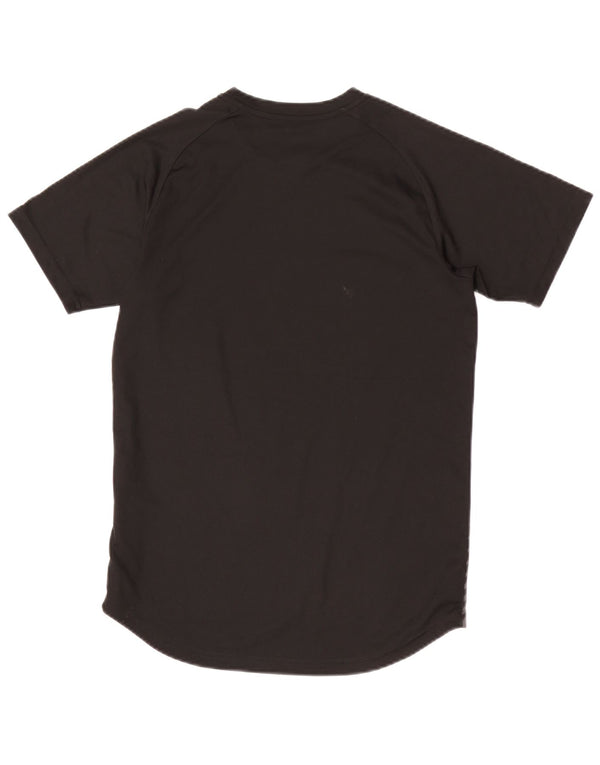 T-shirt grafica da ragazzo Puma Top 13-14 anni Sport in poliestere geometrico nero
