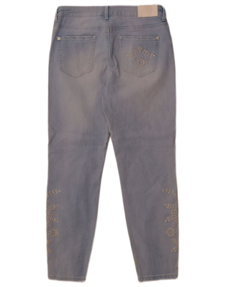 Jeans slim da donna Desigual W31 L26 cotone floreale blu