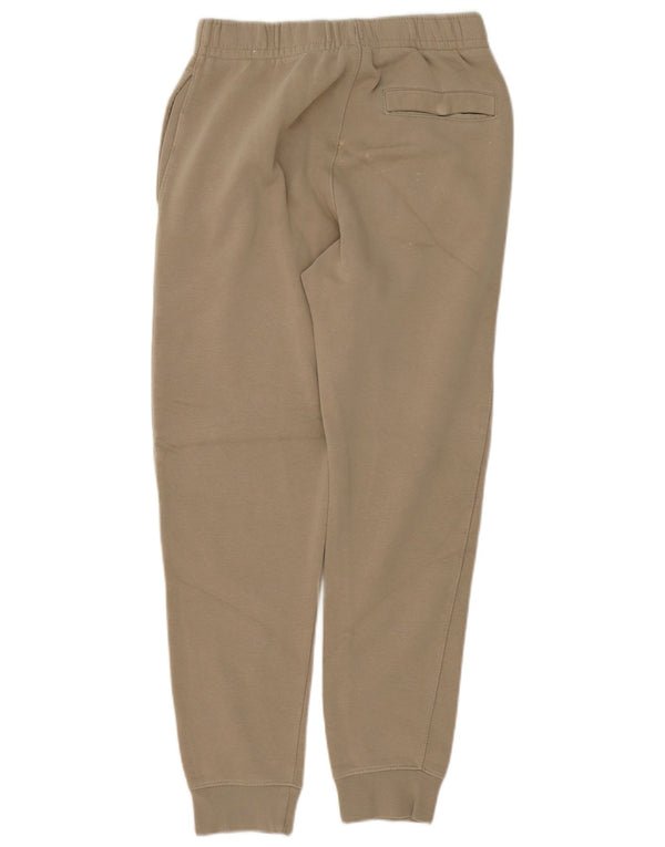 Pantaloni da tuta con grafica Nike da donna, pantaloni da jogging UK 4 XS, cotone beige