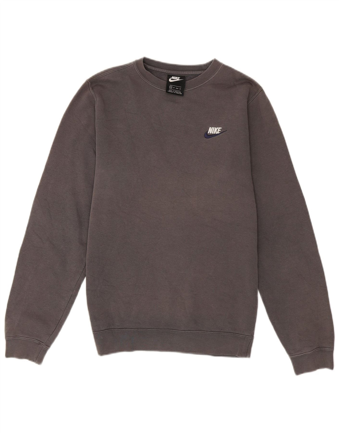 Felpa Nike Uomo Maglia XS Cotone Grigio