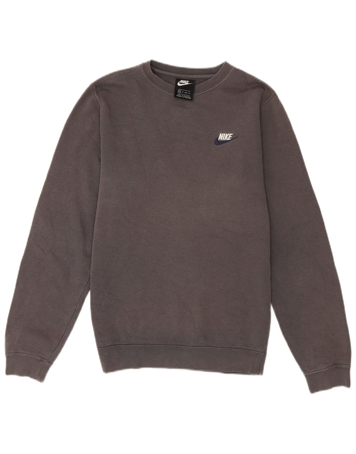 Felpa Nike Uomo Maglia XS Cotone Grigio