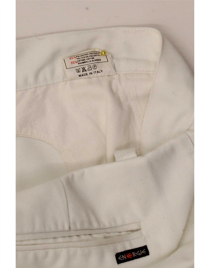 Pantaloni chino dritti da donna Energie W36 L33 poliestere bianco