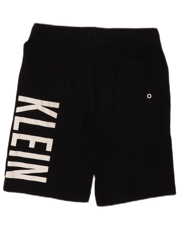 CALVIN KLEIN Pantaloncini da bagno con grafica da uomo in cotone nero medio
