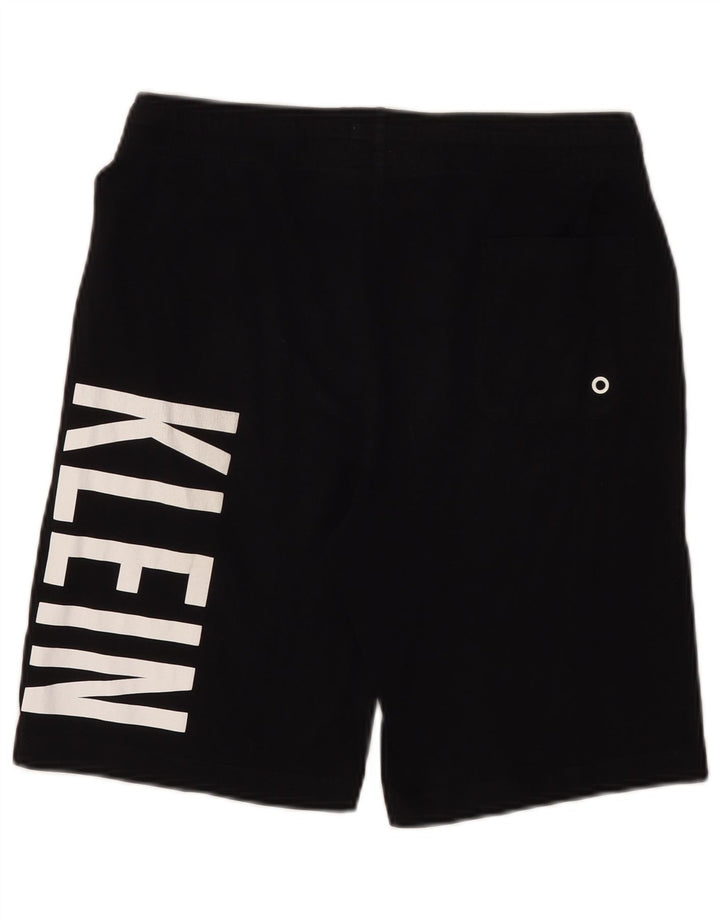 CALVIN KLEIN Pantaloncini da bagno con grafica da uomo in cotone nero medio