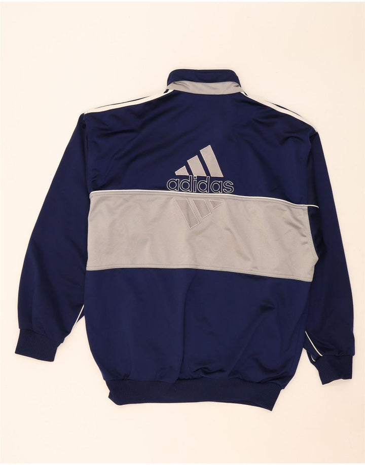 Adidas Giacca da uomo con grafica grafica, giacca grande, colore blu navy