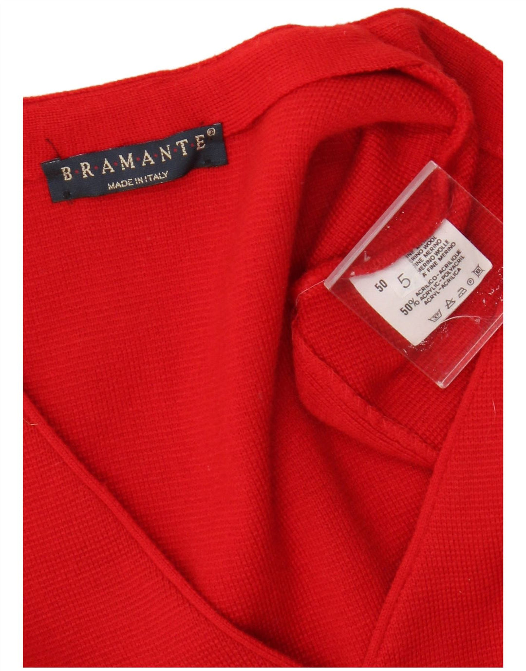 Gilet Uomo Bramante Rosso Medio Lana Merino