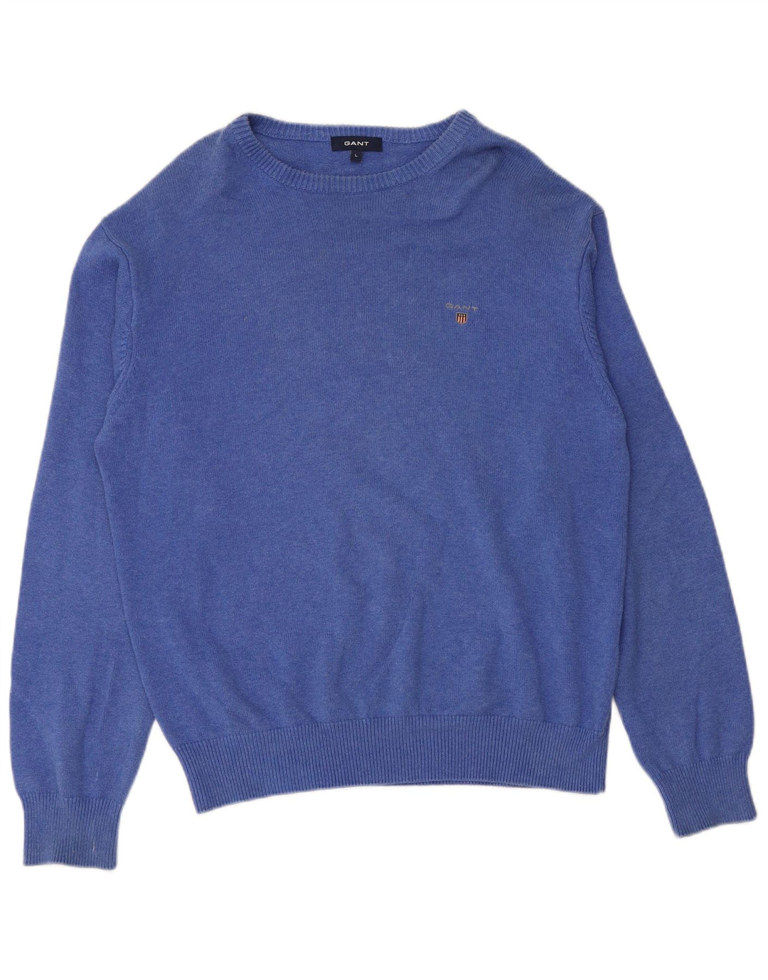 Gant Maglione da uomo con scollo a barca, maglione grande, in cotone blu