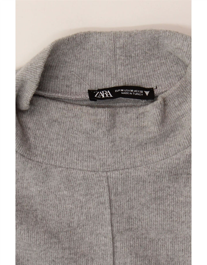 Abito a trapezio da donna Zara UK 12 Grigio medio