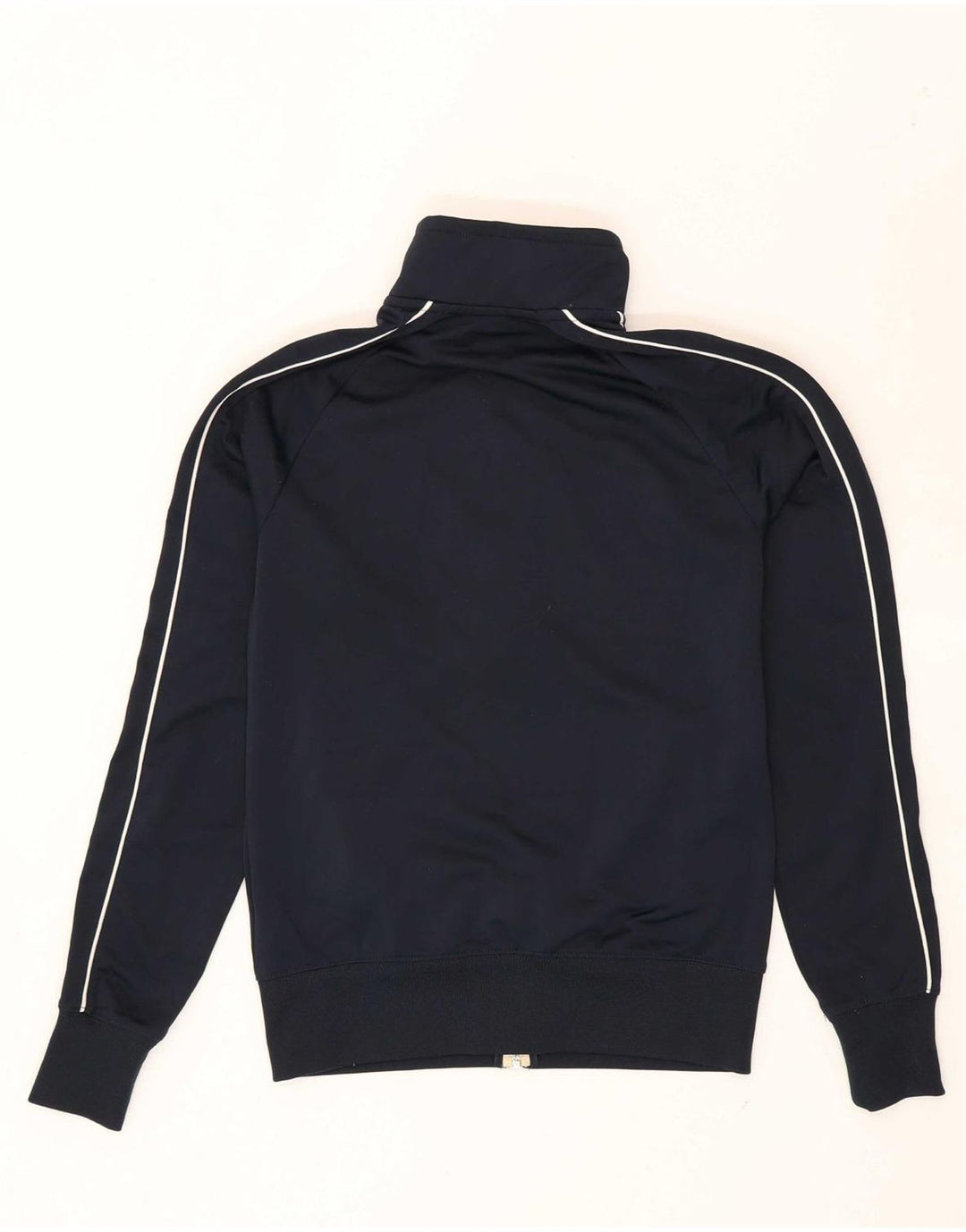 NIKE Womens Tracksuit Top Jacket UK 14 Medium Navy Blue Polyester