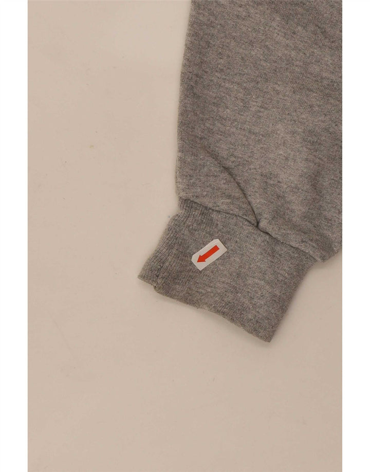 Felpa grafica da uomo Champion, maglione grigio medio chiazzato