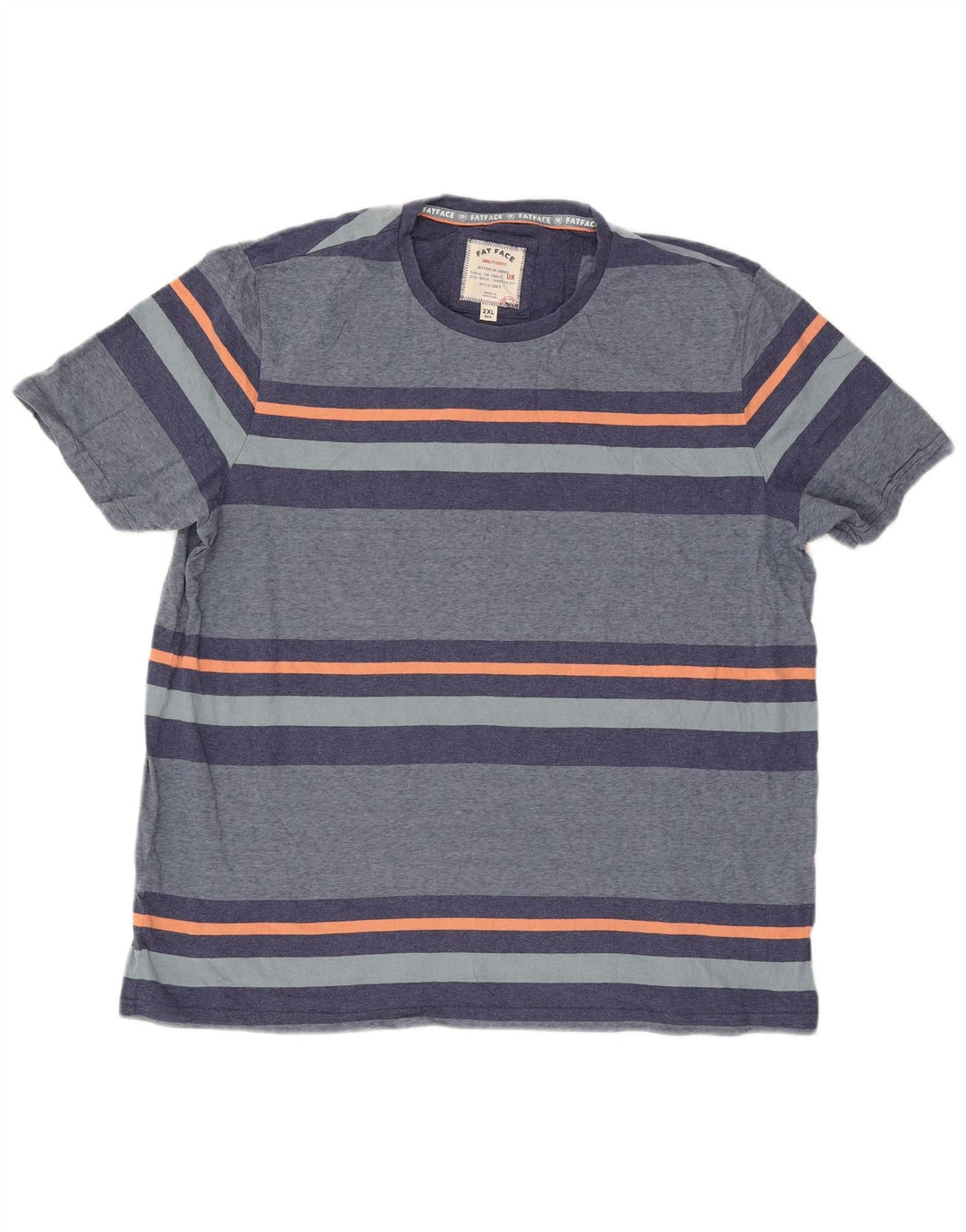 Maglietta da uomo Fat Face Top 2XL a righe blu