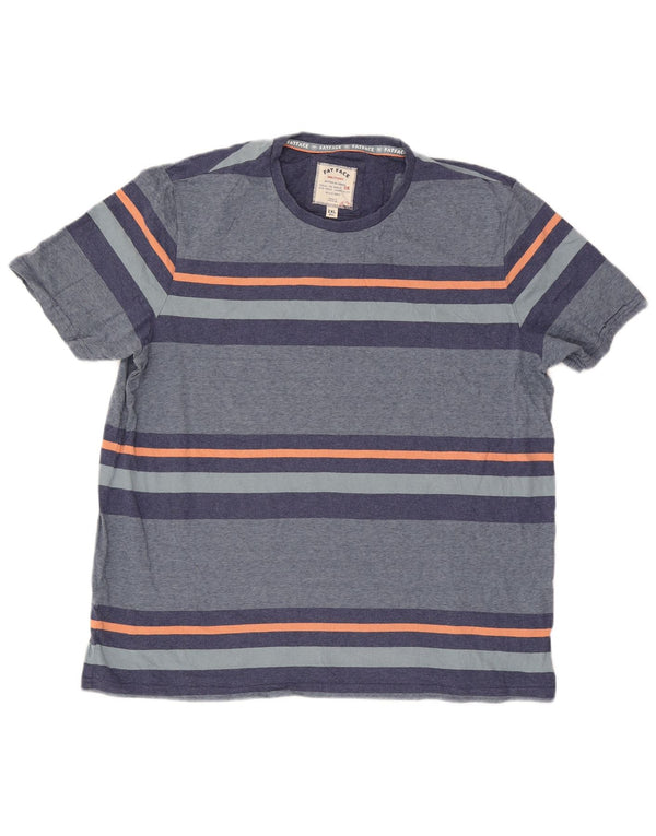Maglietta da uomo Fat Face Top 2XL a righe blu