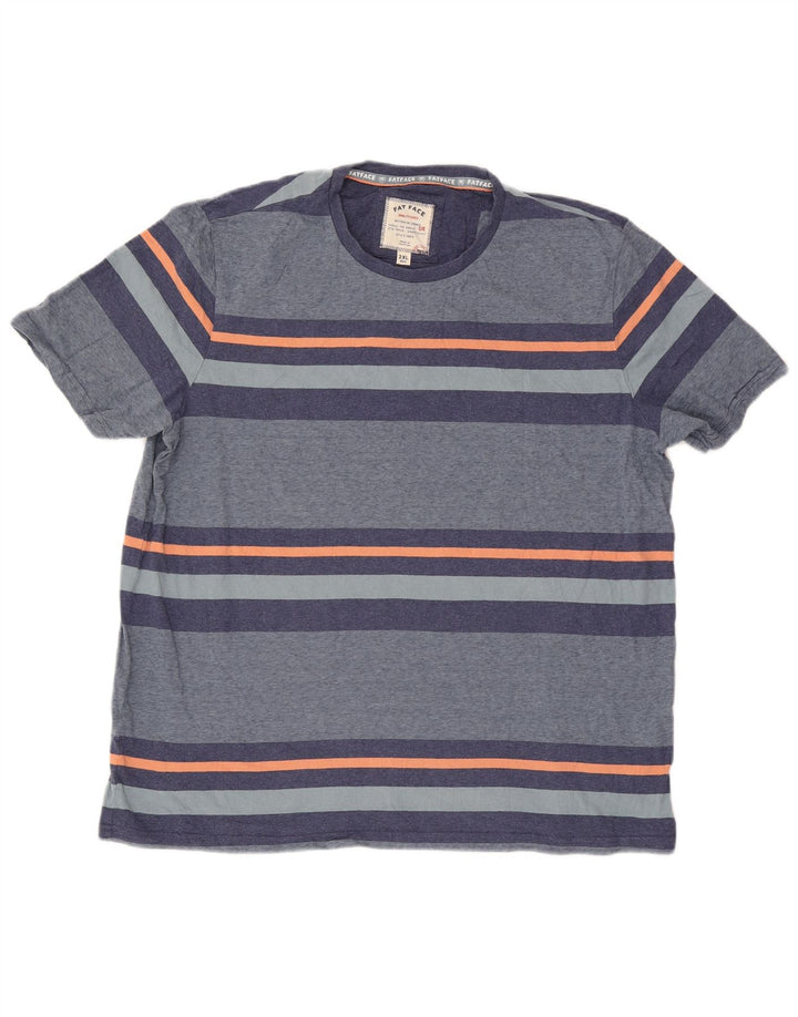 Maglietta da uomo Fat Face Top 2XL a righe blu