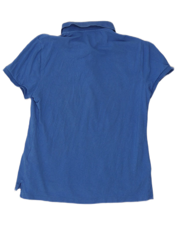 Camicia Polo Ralph Lauren da donna skinny fit UK 14 grande cotone blu