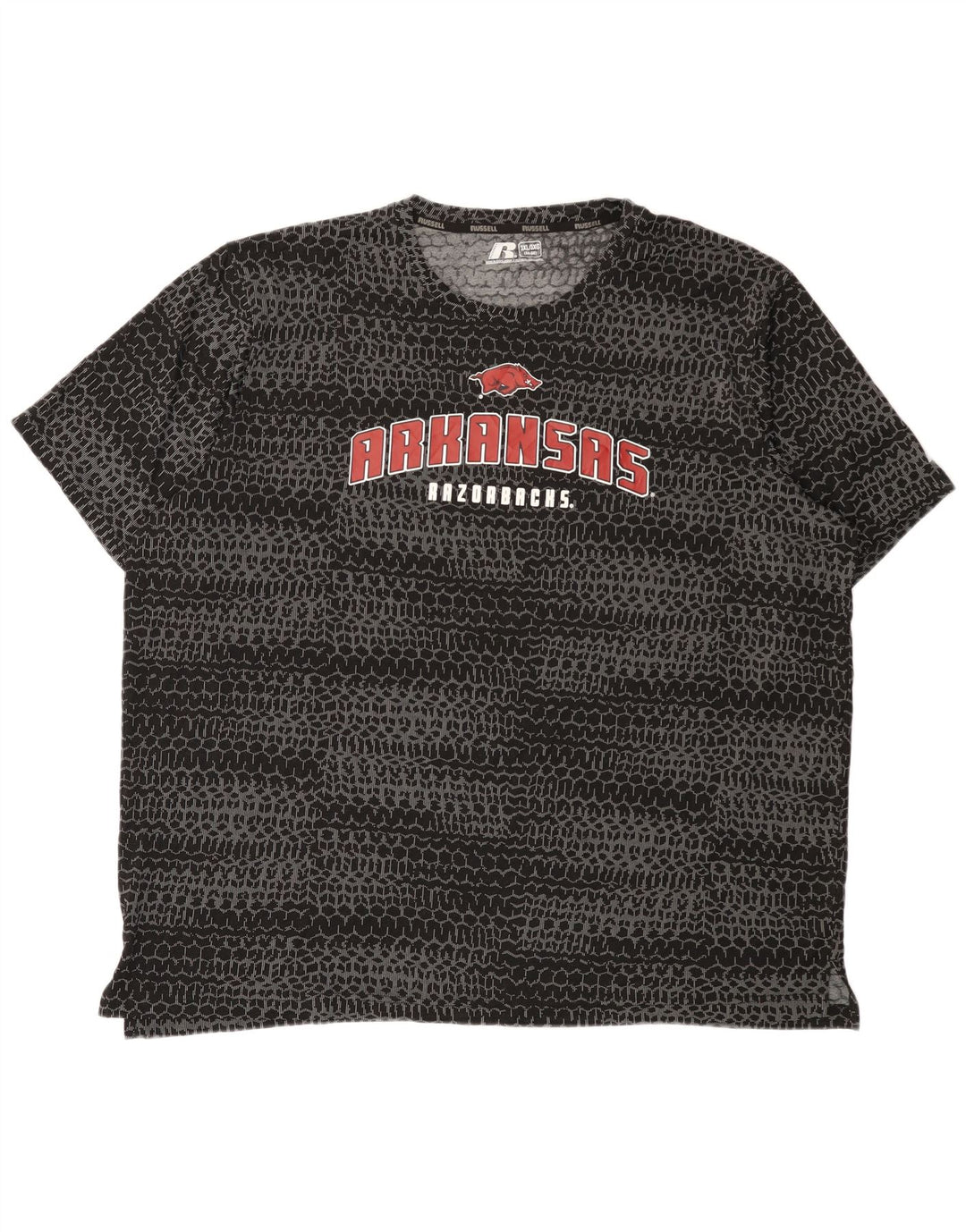 T-shirt grafica da uomo RUSSELL ATHLETIC UK 54/56 3XL Nera