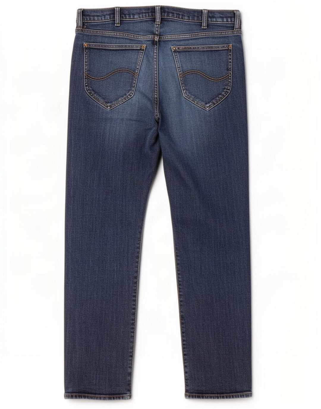 Jeans dritti Lee Daren Zip Fly da donna W36 L30 cotone blu