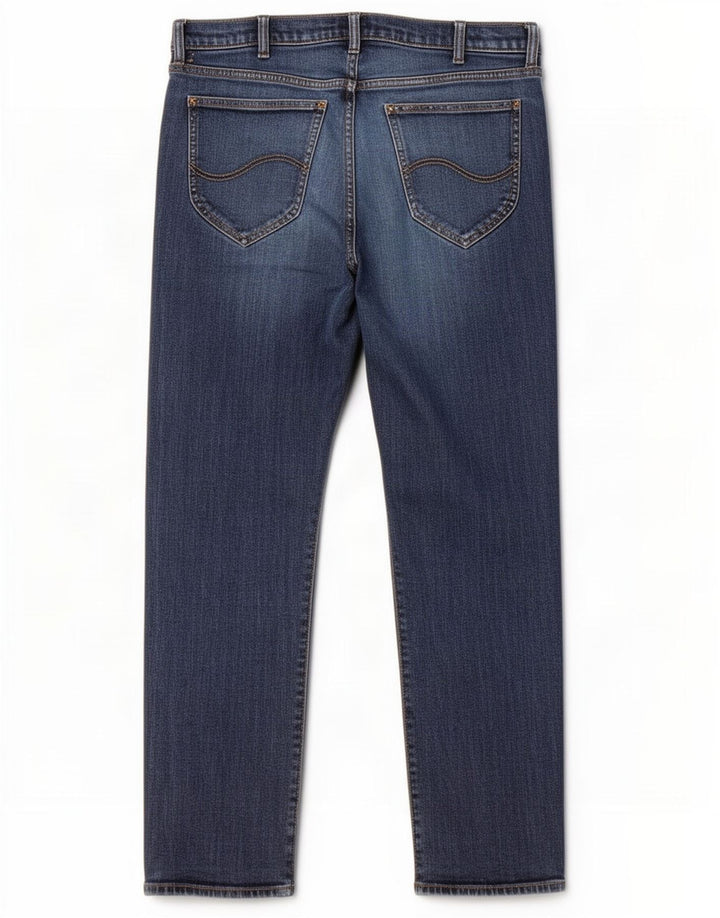 Jeans dritti Lee Daren Zip Fly da donna W36 L30 cotone blu